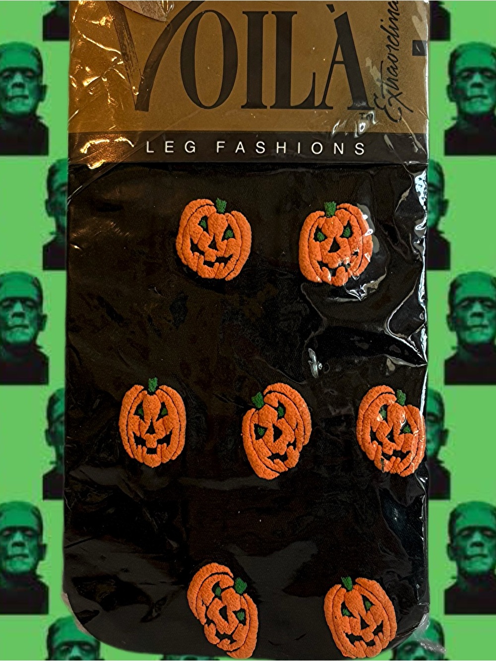 Vintage 1992 Halloween Pumpkin Patch Trouser Socks
